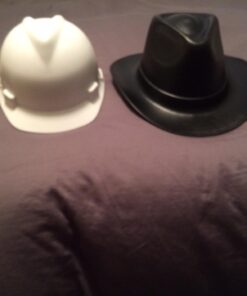 OccuNomix VCB200-06 Vulcan Cowboy Style Hard Hat with Ratchet Suspension, Black, One Size 34 61OWyg3EgL