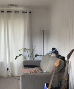 Brightech Sky LED Torchiere Super Bright Floor Lamp - Contemporary, High Lumen Light for Living Rooms & Offices - Dimmable, Indoor Pole Uplight for Bedroom Reading - Black 37 61OXz2jQIlL 2