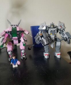 LEGO Overwatch D.Va and Reinhardt 75973 Mech Building Kit with Popular Overwatch Character Minifigures and Buildable Rocket Hammer (455 Pieces) 40 61OYgKoUP8L