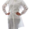 Dealmed Disposable SMS Lab Coat, No Pockets, White Medium White (Pack of 10)