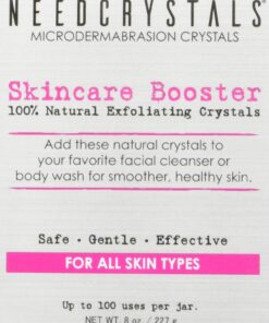 NeedCrystals Microdermabrasion Crystals 8 oz. / 227g. DIY Face Scrub. Natural Facial Exfoliator for Dull or Dry Skin Improves Scars, Blackheads, Pore Size, Wrinkles, Blemishes & Skin Texture 8 Ounce (Pack of 1) 8 oz Microdermabrasion Crystals 29 61OaifEbTwL