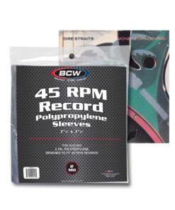 100 Vinyl 45 RPM 7" Record Poly Outer Sleeves 2 Mil New 15 61OdBQCM47L