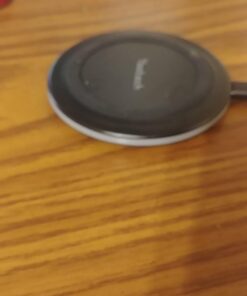 Yootech Wireless Charger,10W Max Fast Wireless Charging Pad Compatible with iPhone 15/15 Plus/15 Pro Max/14/13/SE 2022/12/11/X/8,Samsung Galaxy S22/S21/S20,for AirPods Pro 2(No AC Adapter) Black/Black 34 61OdPM8NGTL