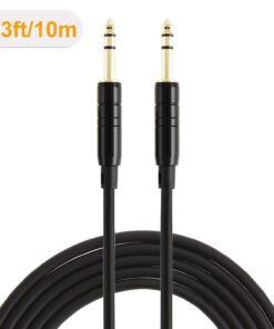 CableCreation 1/4’’ TRS Cable, 33 Feet 1/4 Inch to 1/4 inch 6.35mm Balanced Stereo Audio Cable for Studio Monitors,Mixer,Yamaha Speaker/Receiver,Black 1 pack 11 61Oed5k3hyL