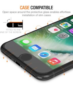 Trianium 2 Pack Screen Protector Designed for Apple iPhone SE 2020 2ND Generation, iPhone 8, iPhone 7 & 6/6s 0.2mm Fiber Flexible Glass Screen Protector/Case Friendly - Pack of 2 26 61OhXZADZBL