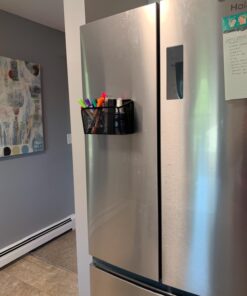 Workablez Pencil Holder for Desk, Magnetic Pen Holder for Refrigerator, Magnetic Marker Holder for Whiteboard, Magnetic Holder, Whiteboard Marker Holder Magnetic Marker Holder w. 2 Large Compartments 2 compartments 37 61OhejnKTvL