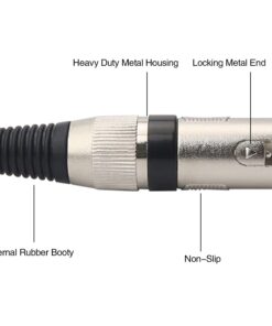 tisino 3.5mm to Dual XLR Stereo Cable 1/8 inch Mini Jack to 2 XLR Male Y Splitter Adapter Cord- 6.6 FT 6.6 feet 12 61OihaKZfrL