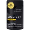 Sports Research Vitamin K2 as MK-7 100mcg with Coconut MCT Oil - 60 Veggie Softgels (2 Month Supply) Vegan Certified, Non-GMO Verified, Gluten & Soy Free - Citrus Aroma 32 61Okl3T0HL