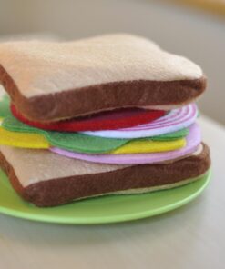 Melissa & Doug Felt Food Sandwich Play Food Set (33 pcs) - Felt Sandwich Play Set For Kids Kitchen, Pretend Play Sandwich, Felt Sandwich Toy For Toddlers Kids Ages 2+,Orange Felt Play Food 51 61OmaGUf0BL