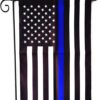 ERT Thin Blue Line Garden Flag Double sided 12.5 x 18 Inch Police Flag American Flag Made by Oxford lawn decoration 69 61Omr78zF0S