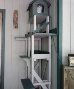 K&H Pet Products Outdoor Heated Kitty House - Heated Cat House Cat Shelter Olive/Olive 19 X 22 X 17 Inches 49 61OntBqrOL