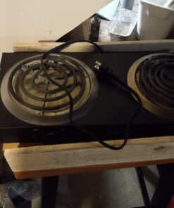 IMUSA USA GAU-80306 Electric Double Burner 1750-Watts , Black 37 61OoBSVkbbL