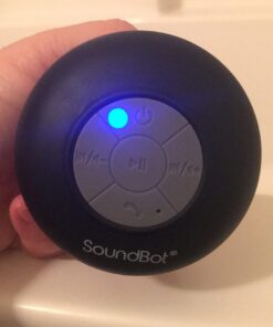 SoundBot SB510 HD Water Resistant Bluetooth Shower Speaker, Handsfree Portable Speakerphone with Built-in Mic, 6hrs of Playtime, Control Buttons and Dedicated Suction Cup for Showers (Black) Black 42 61OoRsUYvL