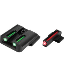 TRUGLO Fiber-Optic Handgun Night Sight | Compact Durable Snag-Resistant High-Visibility Red Front & Green Rear Sight for Handguns Smith & Wesson M&P Set 26 61Op5dpShxL