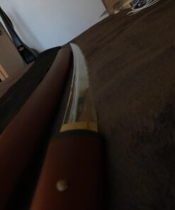 Ace Martial Arts Supply Handmade Japanese Shirasaya Samurai Katana Sharp Sword-Kenshin Burgundy 86 61OqCXUJm4L