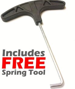 SkyBound Replacement Trampoline Mat, Fits 15ft Frames w/Spring Tool and Durable V-Rings, Bounce Safely with Extra Rows of Stitching - Jumping Mat for 15ft Round Trampoline - Fit 96 Springs & 6.5-7" 159" Wide | 96 Rings | Fits 7" Springs 30 61OqypHScbL