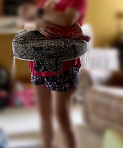 My Brest Friend Original Nursing Pillow | Ergonomic Breastfeeding Pillows | Supports Both Mom & Baby | Breastfeeding Essentials | Handy Side Pocket, Double Straps & Removable Cover, Fireworks 33 61Or6Xr7emL