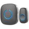 SadoTech Wireless Doorbell for Home - Battery Operated, 1000 Feet, Wireless Door Bell w/LED Flash, 1 push button + 1 receiver, Matte Black 10 61OtCClCheL