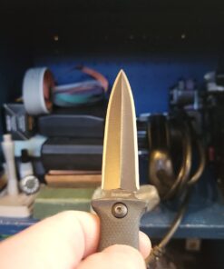 Kershaw Secret Agent (4007); Concealable Boot Knife with Strong Single Edge 4.4 Inch 8Cr13MoV Steel Blade; Arrives with Dual Carry Molded Sheath and Stealthy Non-Reflective Black Oxide Finish, 3 OZ 42 61OtxwjZX7L