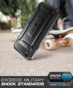 SUPCASE Unicorn Beetle Pro Series Case Designed, with Built-In Screen Protector Full-Body Rugged Holster Case for iPhone XR 6.1 Inch (2018 Release) (Black) Black 34 61OuCfX7HlL