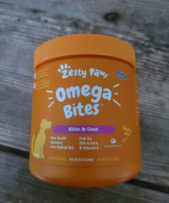 Zesty Paws Omega 3 Alaskan Fish Oil Chew Treats for Dogs - with AlaskOmega for EPA & DHA Fatty Acids - Hip & Joint Support + Skin & Coat Chicken Flavor (90 Soft Chews) 90 Count (Pack of 1) 43 61OxmgcF5EL 2