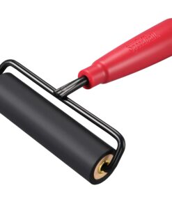 Speedball 4121 Deluxe Hard Rubber Brayer - 80 Durometer Roller With Wire Frame - 4 Inches X 4 61OxnIqH NL