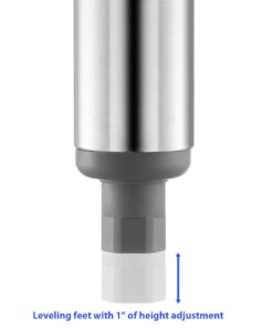 GRIDMANN Stainless Steel Kitchen Prep Table 36 x 24 Inches with Backsplash & Under Shelf, NSF Commercial Work Table for Restaurant and Home 36 in Long x 24 in Deep 31 61Oy46tEgOL 12