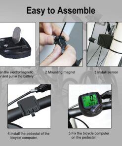 YS SY Bicycle Speedometer and Odometer Wireless Waterproof Cycle Bike Computer with LCD Display & Multi-Functions 25 61P HFAMZqL 2