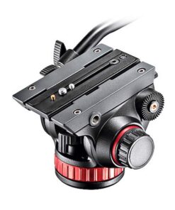 Manfrotto Video Head with Flat Base, Video Head for Compact Video Cameras and DSLR Cameras, for Filming, Videography, Content Creation, Vlogging, Live Streaming MVH502AH Video System 32 61P2C4FQpBL