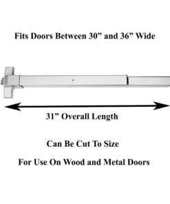 Dynasty Hardware Push Bar Panic Exit Device Aluminum 10 61P2u7SQoQL