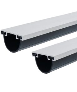 Alternative view of M-D Building Products 87668 18-Feet Universal Aluminum and Rubber Garage Door Bottom, Black