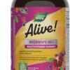 Nature's Way Alive! Women’s 50+ Daily Gummy Multivitamin, Supports Multiple Body Systems*, Supports Healthy Heart, Brain & Bones*, B-Vitamins, Mixed Berry Flavored, 130 Gummies (Packaging May Vary) 130 Count (Pack of 1) 12 61P3BaDD4IL