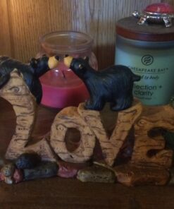 DEMDACO Love Bears Black Bear 3.5 x 6 Hand-cast Resin Figurine Sculpture 7 61P3v4aPSOL