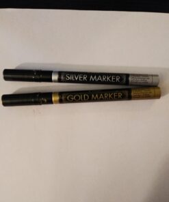 Pilot Metallic Permanent Paint Markers, 1 Each Gold & Silver, Extra Fine Point, Set of 2 (41400) 33 61P4aFIKRYL 2