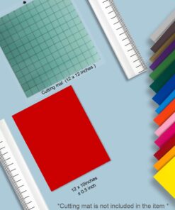 unuaST Heat Transfer Vinyl for T-Shirts 12x10 12 Sheets-Iron On Vinyl HTV Bundle for Silhouette Cameo, Cricut or Heat Press 28 61P8qMe1UkL