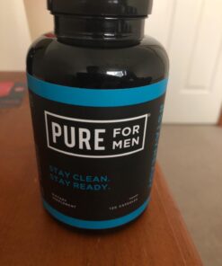 Pure for Men Original Vegan Cleanliness Stay Ready Fiber Supplement | Helps Promote Digestive Regularity | Psyllium Husk, Aloe Vera, Chia Seeds, Flaxseeds | Proprietary Formula | 120 Vegan Capsules 120 Count (Pack of 1) 33 61PAVFV5NaL