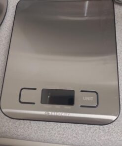 Etekcity Food Scale, Digital Kitchen Scale, 304 Stainless Steel, Weight in Grams and Ounces for Baking, Cooking, and Meal Prep, LCD Display, Medium Basic Medium Size 56 61PBAMXQAL