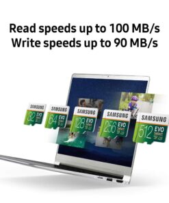 SAMSUNG (MB-ME128GA/AM) 128GB 100MB/s (U3) MicroSDXC EVO Select Memory Card with Full-Size Adapter 1 Count (Pack of 1) Card and Adapter Only 30 61PCWfovxpL