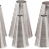 Ateco 810 - 10 Piece Plain Tube Set, Stainless Steel Pastry Tips, Sizes 0 - 9 #810 10 Pc Plain Tip Set Icing and Piping Tips