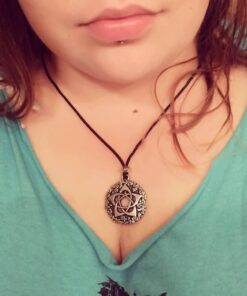 Pentacle of the Goddess Wiccan Jewelry Pagan Pentagram Necklace by Pepi 18 61PDYCV4iKL