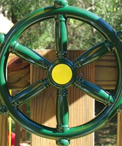 Swing-N-Slide WS 1524 Pirate Ship Wheel with 12 Inch Diameter for Swing Sets, Play Sets & Playhouses, Green 8 61PECGXgmKL
