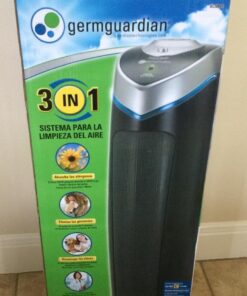 GermGuardian Air Purifier with HEPA 13 Filter, Removes 99.97% of Pollutants, Covers Large Room up to 915 Sq. Foot Room in 1 Hr, UV-C Light Helps Reduce Germs, Zero Ozone Verified, 28", Gray, AC5000E 50 61PFRa1uiPL