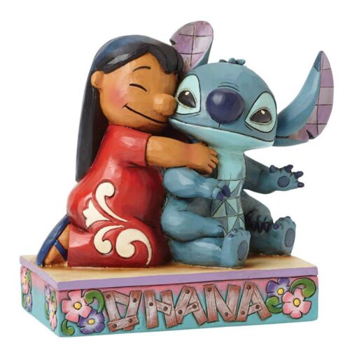 Disney Traditions by Jim Shore Lilo and Stitch Stone Resin Figurine, 4.875”, Blue