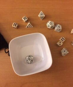 Q-Workshop Runic Dice Black/White (7) Board Game 9 61PGcWArJ L
