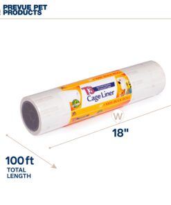Prevue Hendryx Pet Products T3 Antimicrobial Cage Liner, 21-1/2-Inch by 100-Feet, White 17 61PHrtIh2eL