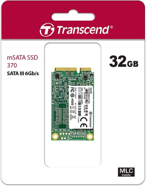 Transcend 32GB SATA III 6Gb/s MSA370 mSATA Solid State Drive (TS32GMSA370) 32 GB