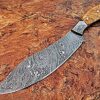 CF-32 Custom Handmade Damascus Steel Chef Knife - Beautiful Olive Wood Handle with Damascus Steel Bolster 23 61PKcO99OL