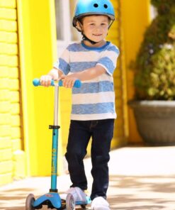Micro Kickboard - Mini Deluxe 3-Wheeled, Lean-to-Steer, Swiss-Designed Micro Scooter for Kids, Ages 2-5 Ocean Blue 18 61PNumlhW1L