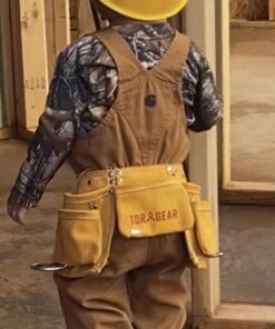 Childs Leather Tool Belt - Suede Leather Working Tool Pouch for Youth Dress Up and Costume. Waist Size 21"-30" 15 61POkxkWjL