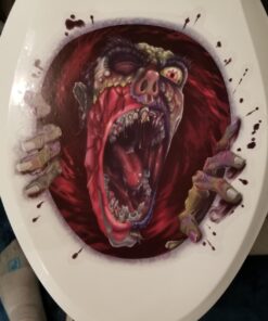Amscan Halloween Zombie Scream Dripping Blood Toilet Topper Scene Setter Decoration Grabber Vinyl Cover 1 15 61PPXE8q4PL